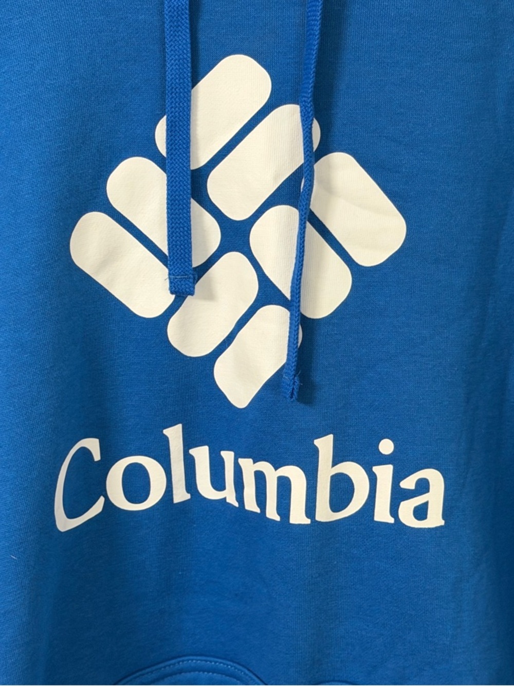Columbia Men's Royal Blue Pullover Hoodie with White Logo - Picture 3 of 8